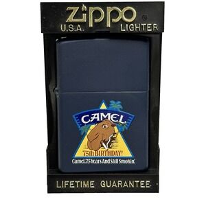 Vintage Camel Joe 75th Birthday Zippo Lighter Made In USA New Retro